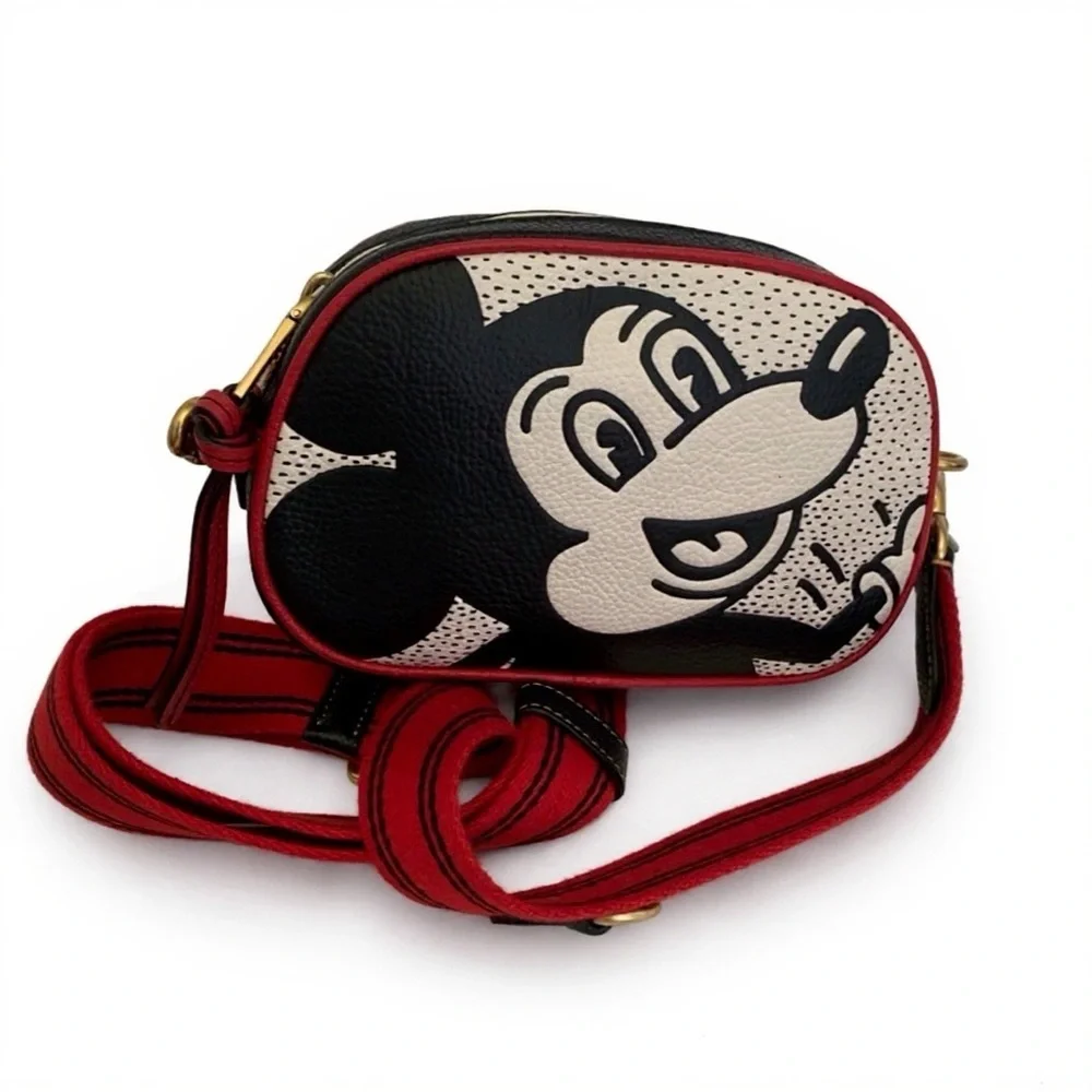 Coach Disney + Keith Haring Black and Red Crossbody Bag